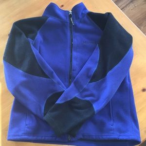 Ladies Marmot Windstop fleece SZ L blue/black